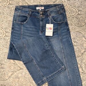 Risen Women's Classic Blue Wide Leg Jeans - 1XL